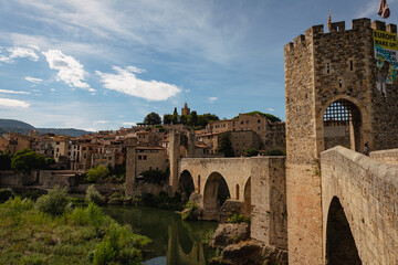 Besalu medieval village in Spain