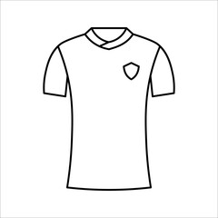 Football or soccer jersey icon. vector illustration on white background