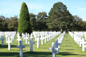 Fototapeta na wymiar Cimetiere Americain Colleville sur Mer