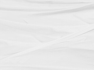 Obraz premium Clean woven beautiful soft fabric abstract smooth curve shape decorative fashion textile silver white background