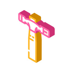 blocking hammer isometric icon vector. blocking hammer sign. isolated symbol illustration