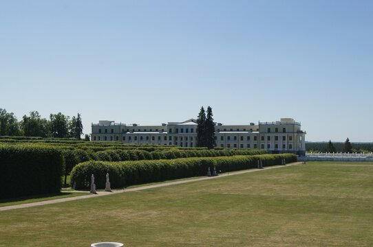 Moscow, Russia July 2nd, 2022: Arkhangelskoye, the estate of the Yusupov family.