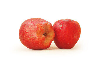 Fresh and delicious two apples fruit.