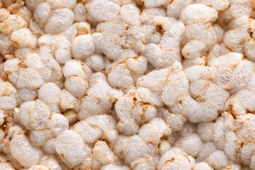 Rice crackers, healthy, vegan, vegetarian food snack concept.