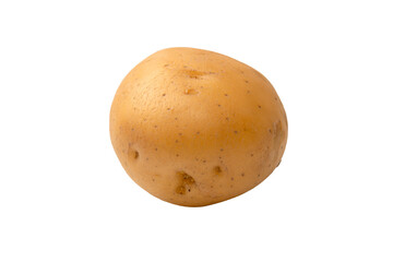 A group of fresh tasty potato isolated on white background.