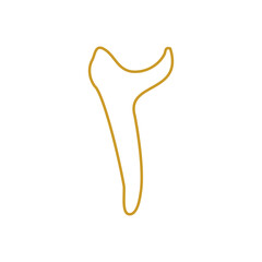 Arabic number, Arab font design vector illustration.