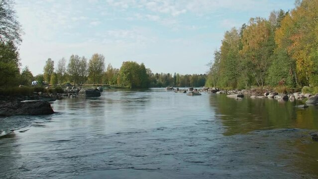 Siikakoski rapids in Kotka, Finland.