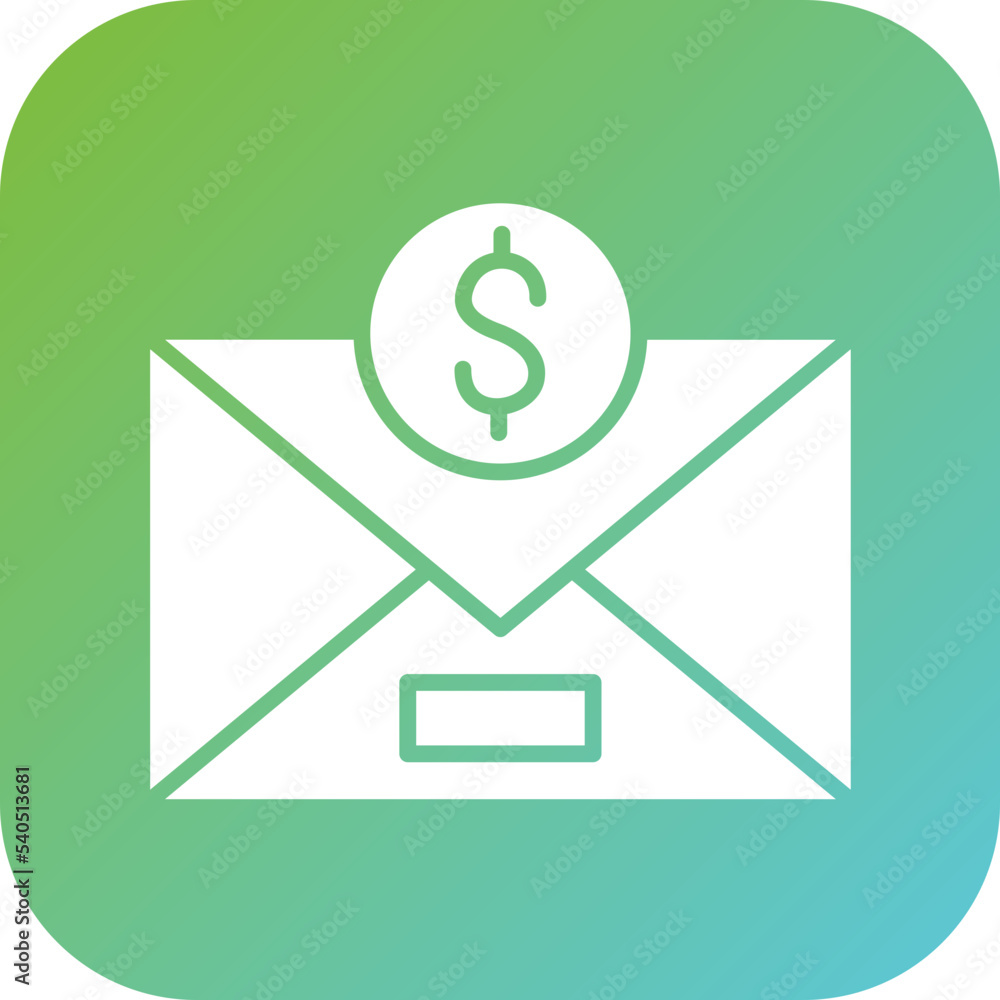 Sticker email icon style