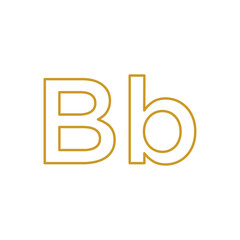 Alphabet symbol, ABC design vector illustration.