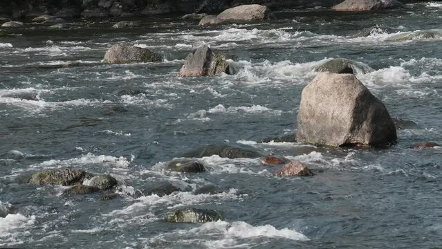 Siikakoski rapids in Kotka, Finland.