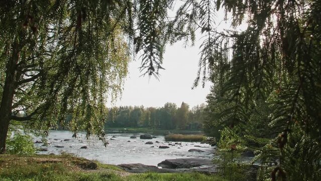 Siikakoski rapids in Kotka, Finland.