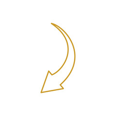 Arrow cursor pointer icon vector design illustration.