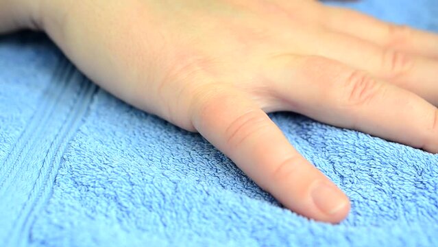 Female manicure. We delete agnails