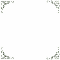 Obraz premium abstract floral frame