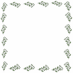 Obraz premium frame with flowers