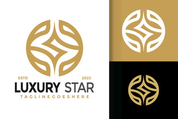 Letter S Luxury Star Logo Design, brand identity logos vector, modern logo, Logo Designs Vector Illustration Template - obrazy, fototapety, plakaty