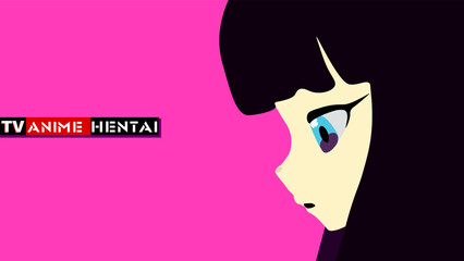 silhouette with hair