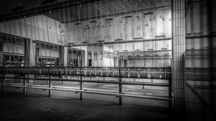 old washroom in a mine