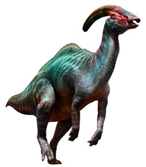 Parasaurolophus from the Cretaceous era 3D illustration	