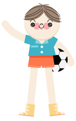 boy with soccer ball