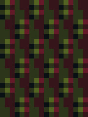 Christmas colors, seamless vector plaid pattern - red and green