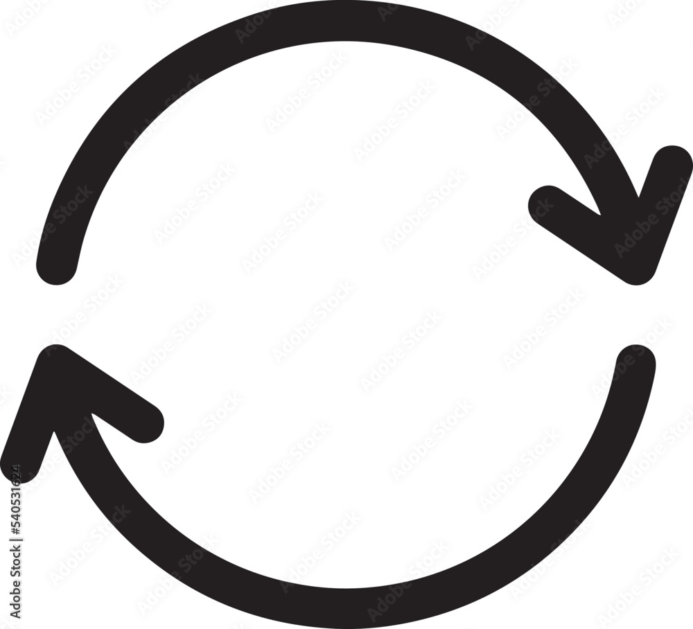 Poster restart arrow refresh reload icon vector