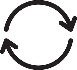 restart arrow refresh reload icon vector