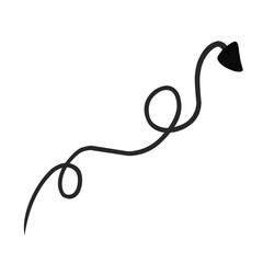 doodle arrow hand drawn