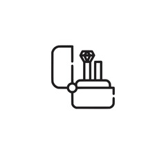 married ring icon vector sign symbol