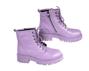 Classic new womens boots casual isolated on he white autumn winter