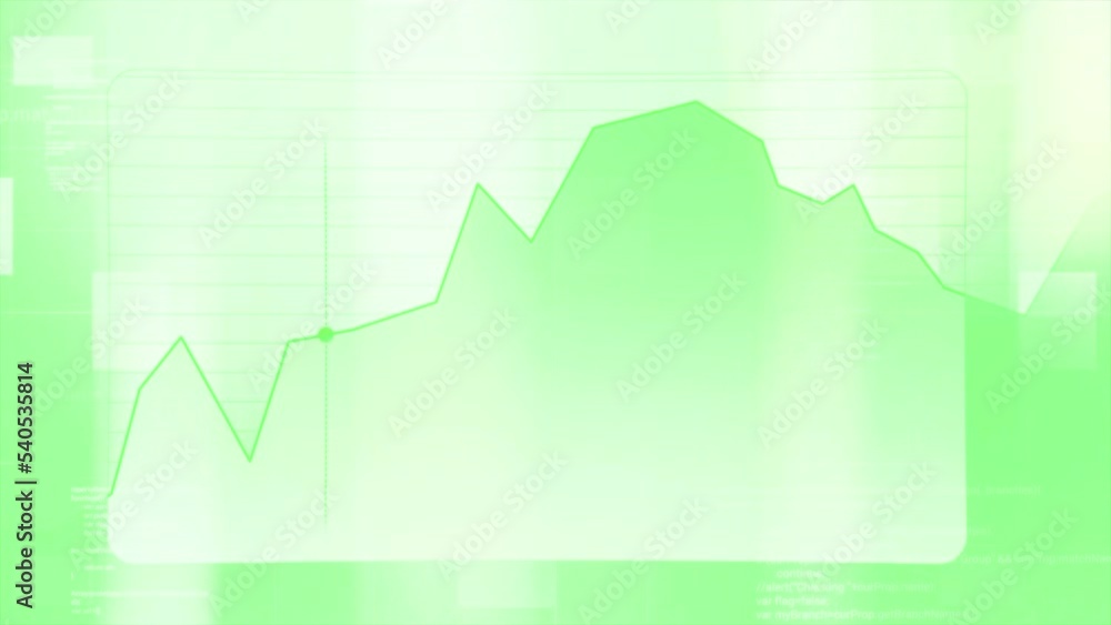 Aufkleber pink and green graph. motion.cartoon animation with graphs with a white dot moving to the left.