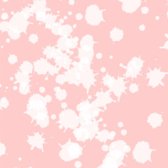 white drops on pink. girly.