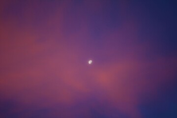 Sunrise in the morning with red cloud