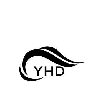 YHD letter logo. YHD blue image. YHD Monogram logo design for entrepreneur and business. YHD best icon.
