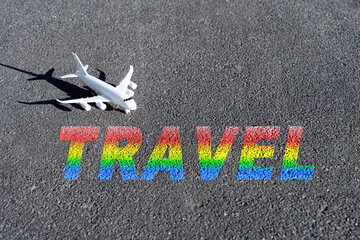 Vivid air travel background