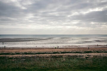 Beautiful nature views of coastal cliffs and beaches on Jersey Island