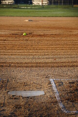 Empty softball field