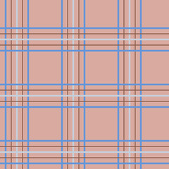 Tartan seamless plaid pattern background. Seamless pattern in fascinating cozy brown and  blue colors for plaid, fabric, textile, clothes, tablecloth and other things