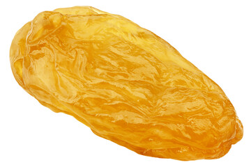Raisin isolated on white background, clipping path, full depth of field