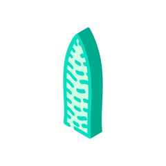sansevieria tropical leaf isometric icon vector. sansevieria tropical leaf sign. isolated symbol illustration