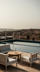Moroccan desert camp pool