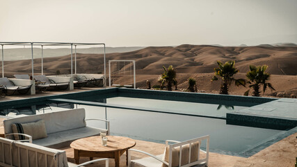 Swimming pool in the desert
