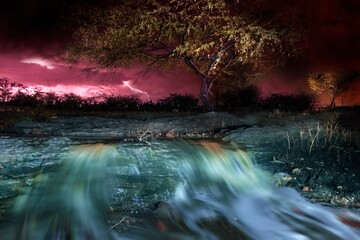 tempestade de raios
