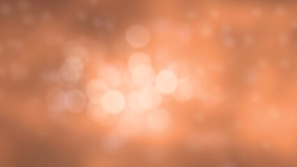 smooth bokeh blur light effect on abstract orange color background