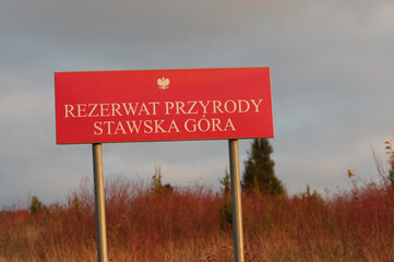 Rezerwat przyrody Stawska Góra, okolice Chełma w Polsce.