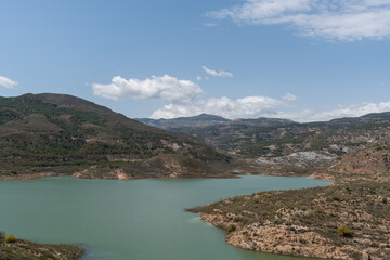 Obraz na płótnie Canvas Beninar Reservoir in the south of Spain
