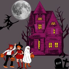 halloween scene