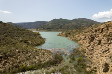Fototapeta na wymiar Beninar Reservoir in the south of Spain