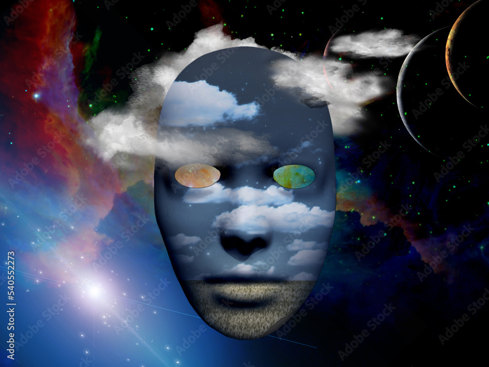 Poster mask in unreal scene