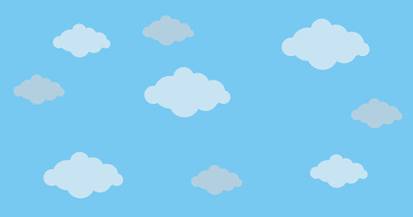 Fototapeta premium cloud pattern blue background